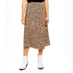 SANCTUARY Leopard Print Midi Skirt size M